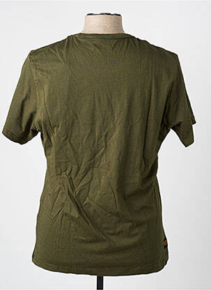 Tricou croială dreaptă mâneci scurte verde DAYTONA bărbat