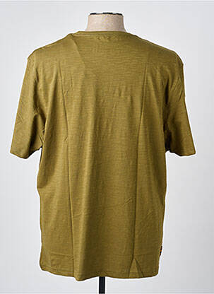 Tricou croială dreaptă mâneci scurte verde DAYTONA bărbat