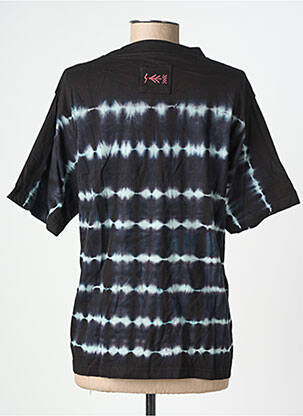 Tricou croială dreaptă mâneci scurte negru ROSE GARDEN femeie