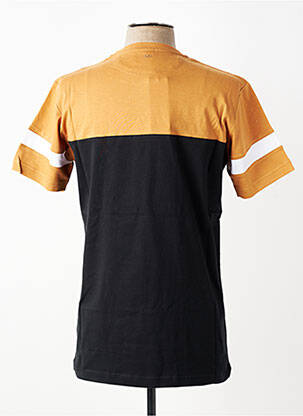 Tricou broderie mâneci scurte galben CAMBERABERO bărbat