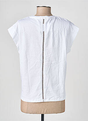 Tricou croială dreaptă mâneci scurte alb TIFFOSI femeie