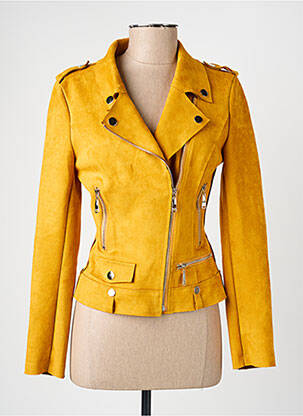 Jachete casual guler tip costum galben HF WOMAN COLLECTION femeie