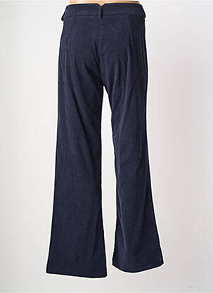 Pantalon evazat elasticitate talie înaltă albastru închis HIPPOCAMPE femeie
