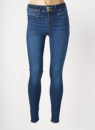 Blugi skinny talie înaltă talie înaltă albastru ONE SIZE FILTS ALL femeie