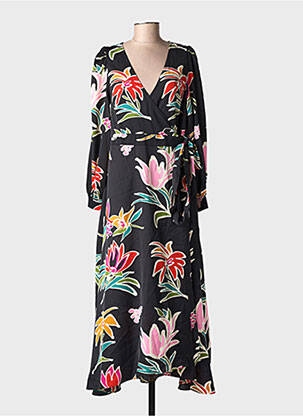 Rochie lungă mâneci lungi mâneci lungi negru MOLLY BRACKEN femeie