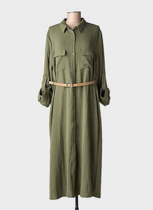 Rochie lungă mâneci lungi mâneci lungi verde TIFFOSI femeie