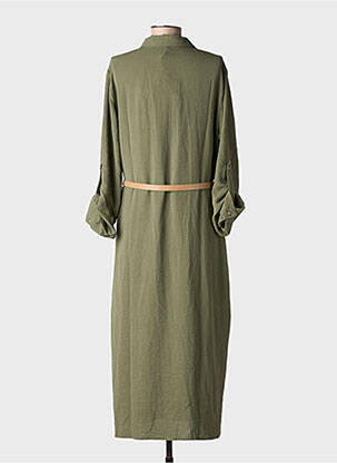 Rochie lungă mâneci lungi mâneci lungi verde TIFFOSI femeie