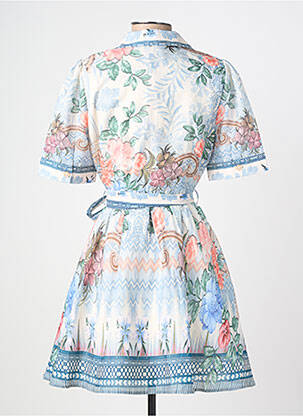 Rochie scurtă mâneci scurte mâneci scurte albastru PAPERLACE femeie