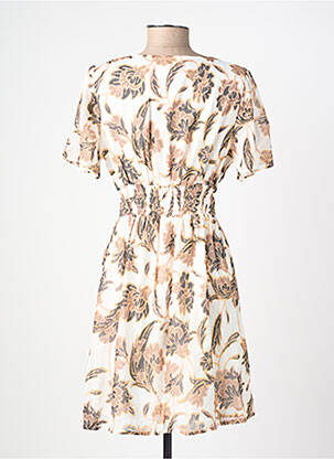 Rochie scurtă mâneci scurte mâneci scurte alb BY ONE femeie