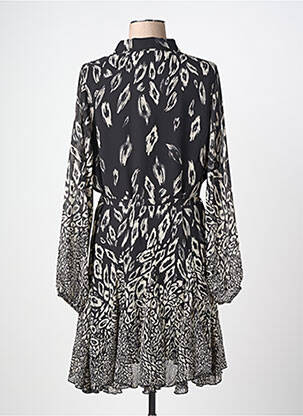Rochie midi imprimeu fantezie mâneci lungi negru MOLLY BRACKEN femeie