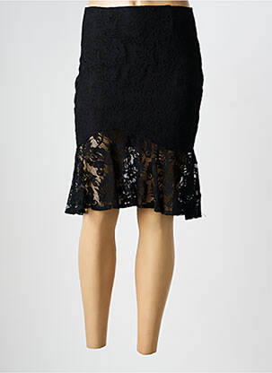 Fustă midi croială evazată negru HF WOMAN COLLECTION femeie