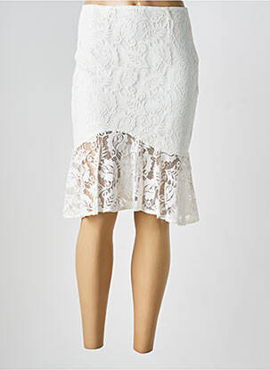 Fustă midi croială evazată alb HF WOMAN COLLECTION femeie
