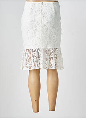 Fustă midi croială evazată alb HF WOMAN COLLECTION femeie
