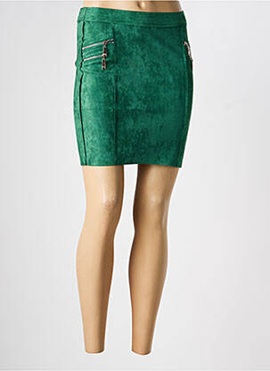 Fustă mini croială dreaptă verde HF WOMAN COLLECTION femeie