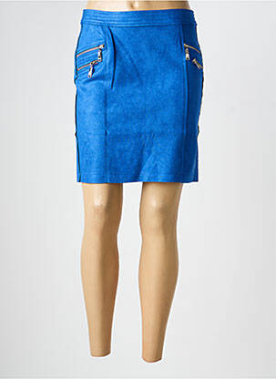Fustă mini croială dreaptă albastru HF WOMAN COLLECTION femeie