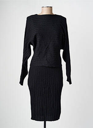 Rochie midi mâneci lungi mâneci lungi negru PARIS ET MOI femeie