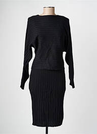 Rochie midi mâneci lungi mâneci lungi negru PARIS ET MOI femeie