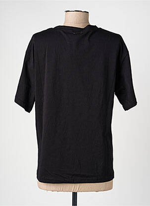 Tricou croială dreaptă mâneci scurte negru EMMA ELLA femeie