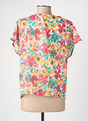 Top imprimeu fantezie mâneci scurte verde VINTAGE LOVE femeie