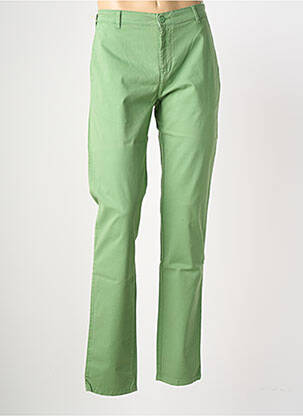 Pantalon chino elasticitate mărime normală verde BLUE LEMON bărbat