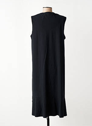 Rochie midi croială fluidă fără mâneci negru FRANCK ANNA femeie