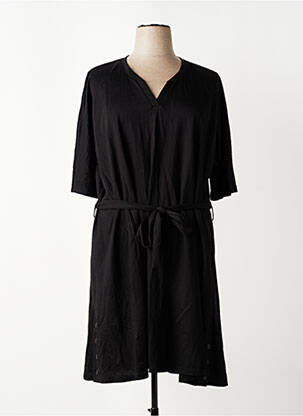 Rochie midi mâneci 3/4 mâneci 3/4 negru FRANCK ANNA femeie