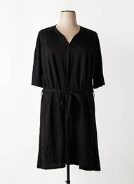Rochie midi mâneci 3/4 mâneci 3/4 negru FRANCK ANNA femeie