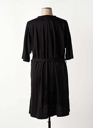 Rochie midi mâneci 3/4 mâneci 3/4 negru FRANCK ANNA femeie