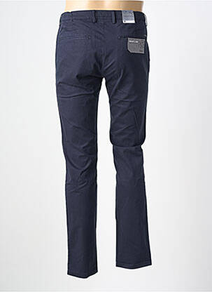 Pantalon chino țesătură poplin mărime normală albastru PIONEER bărbat