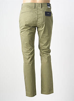 Pantalon chino țesătură poplin mărime normală verde PIONEER bărbat