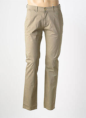 Pantalon chino țesătură melanj mărime normală bej PIONEER bărbat