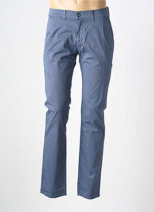 Pantalon chino țesătură melanj mărime normală albastru PIONEER bărbat