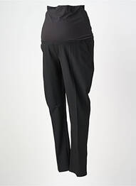 Pantalon maternitate țesătură poplin negru QUEEN MUM femeie