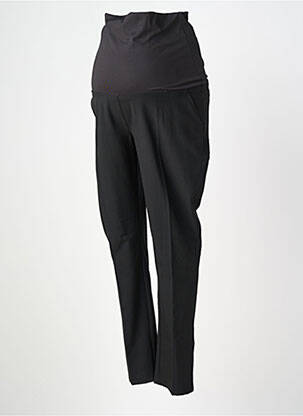 Pantalon maternitate țesătură poplin negru QUEEN MUM femeie