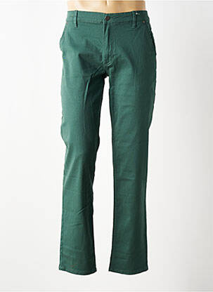 Pantalon chino închidere cu fermoar sub clapetă cu nasturi mărime normală verde MACKTEN femeie