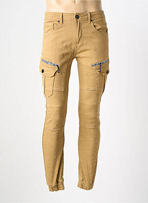 Pantalon cargo buzunare bej LEEYO JEANS bărbat