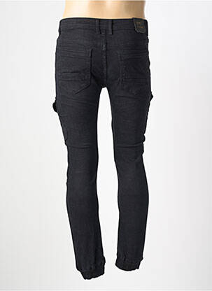 Pantalon cargo buzunare negru LEEYO JEANS bărbat
