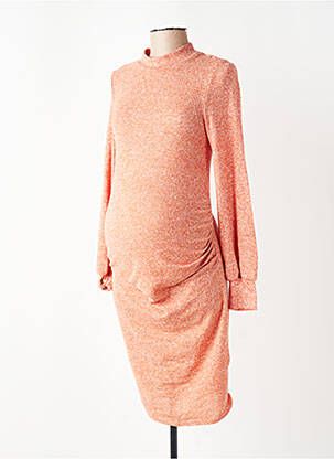 Rochie de maternitate elasticitate portocaliu QUERENCIA femeie