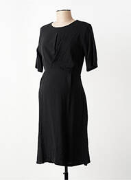 Rochie de maternitate guler rotund negru MADELEINE & MARIE femeie