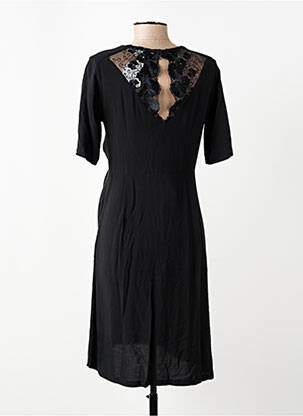 Rochie de maternitate guler rotund negru MADELEINE & MARIE femeie