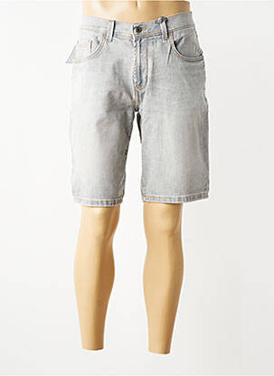 Bermudă țesătură denim mărime normală gri PIONEER bărbat