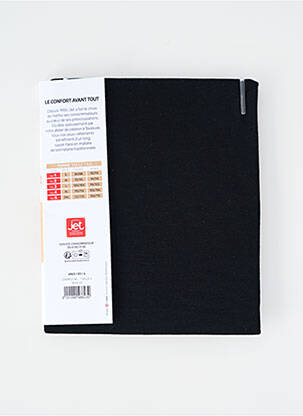 Top țesătură jersey mâneci lungi negru JET femeie