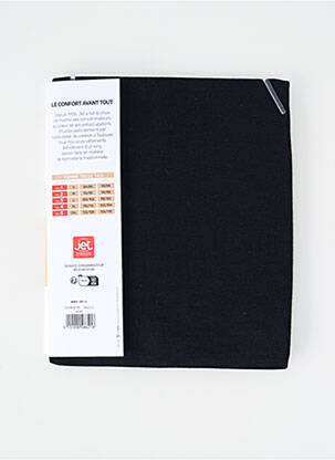 Top țesătură jersey mâneci lungi negru JET femeie