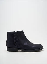 Botine/ghete țesătură satinată toc plat până la 3 cm albastru GEOX femeie