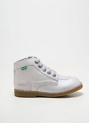 Botine/ghete chiquet chiquet argintiu KICKERS fată