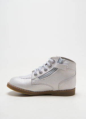 Botine/ghete chiquet chiquet argintiu KICKERS fată