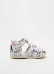 Sandale/pantofi decupați vârf rotund vârf rotund alb KICKERS fată