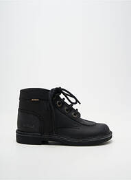 Botine/ghete închidere cu șireturi chiquet negru KICKERS băiat