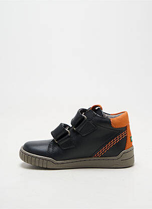 Adidași branț detașabil vârf rotund negru KICKERS băiat