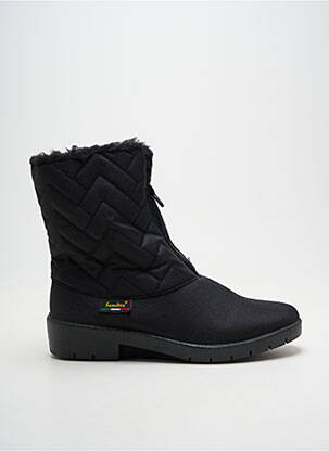 Botine/ghete umplută toc plat până la 3 cm negru SAMITEX femeie
